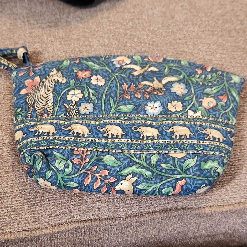 Vera Bradley Striped Floral Pouch - Picture 2 of 5